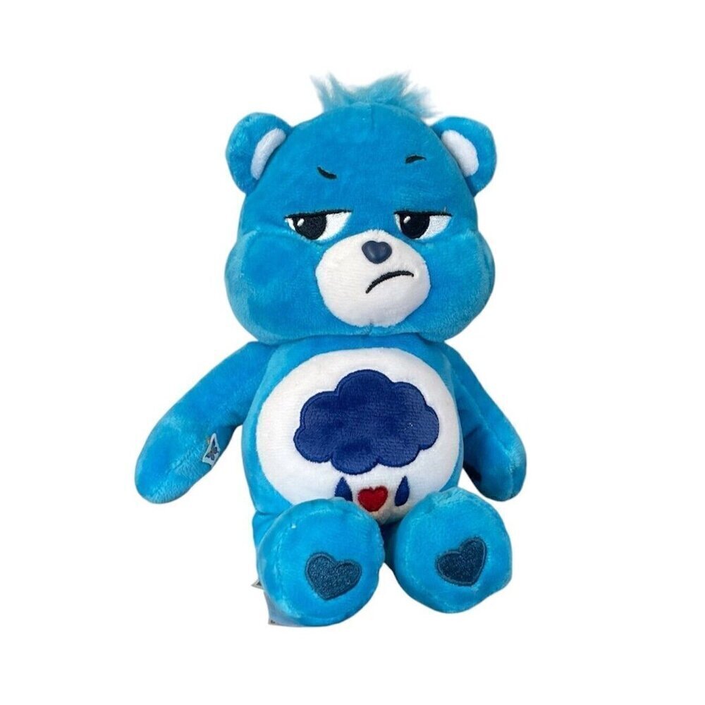 Care Bears Grumpy Bear I'm Grumpy and I Like It 10" Plush Basic Fun Blue Clouds